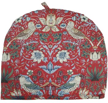 Tea Cosy William Morris Strawberry Thief Red